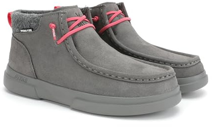WALK IN PITAS | GARDA | Botas Mujer Casual | Botín Serraje | Bota Urbana de Caña Baja | Botas de Vestir | Botines Bajos Planos | Botín de Invierno | Calzado de PITAS | Gris 39