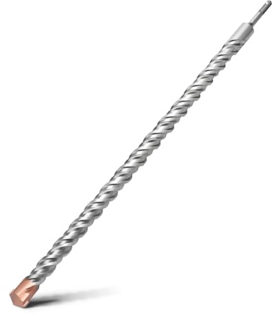 HSAWBIT Broca de mampostería SDS Plus de 28 mm x 600 mm de largo, punta de carburo de tungsteno, vástago SDS Plus, para pared, piedra, hormigón y ladrillos