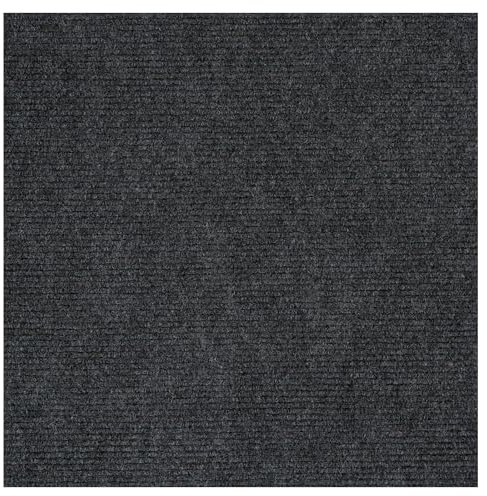 Vieshful Squares Carpet Tiles 30x30 cm Peel and Stick, Self Adhesive Carpet Floor Tile for Home Living Room Bedroom Home Flooring(Dark Gray, 40 Pack
