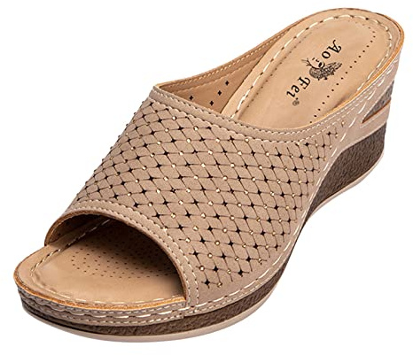 Sandalias Plataforma Mujer Con Cuña Verano Comodas Chanclas Tacon De Vestir Playa Casual Zapatos Elegantes Ortopédicas Flexibles Chancletas Piscina Flip Flops Antideslizantes Boda Senderismo Baratas