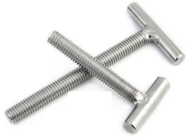 MNUPL Vis à tête de Marteau en Acier Inoxydable M6 304 en Forme de T for Rail de goulotte et Rail à Onglet(40mm)