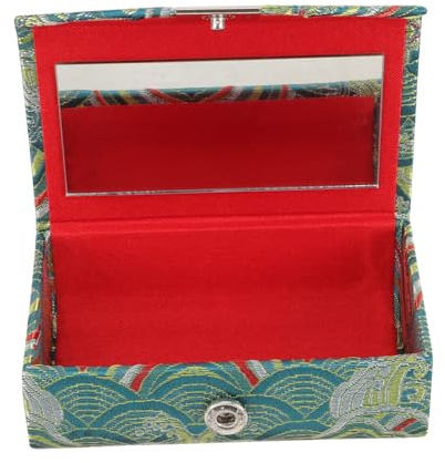 EPIGEIST Portarossetto da Viaggio in Stile Cinese Custodia Compatta e Leggera in Resistente Organizer Elegante per Borsa per Riporre e Trasportare Prodotti per Labbra con Design Classico e