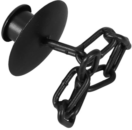 CHICAMPERA Vintage Svart Metallljusstake med Bricka Flexibel Hållare för Pelarljus Kronljus och Värmeljus Rostfri Ljusstake för Middagsbord och Bröllopsdekoration