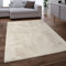 Paco Home Teppich Wohnzimmer Schlafzimmer Kunstfell Shaggy Hochflor Waschbar In Waschmaschine Flauschig Soft Einfarbig Creme, Grösse: 120x160 cm
