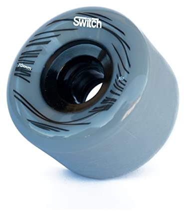 Ruedas para longboard Downhill Freeride 70 mm, 80 A, color gris
