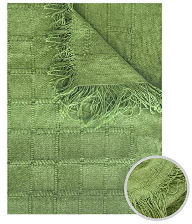 GFD – Colcha Multiusos para Sofas Lisa, Cubre Sofa, Plaid Sofa, Plaid Cama, Jarapas para Sofas, Foulard Sofa, Manta Cubre Sofa, Colcha Sofa (Kiwi, 180 x 260)