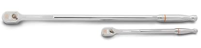 GEARWRENCH 2-Piece 1/4 and 3/8 Drive 120XP Extra Long Handle Full Polish Teardrop Ratchet Set | 81271XP