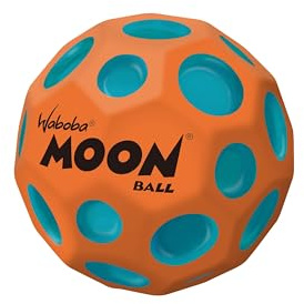 Sunflex® x Waboba® Moon Ball Martian Orange | Palla per saltare | Palla di gomma per saltare | Palla da gioco | Cratere per palla da gioco | Facile da afferrare | Flummies per bambini | Bouncing Ball