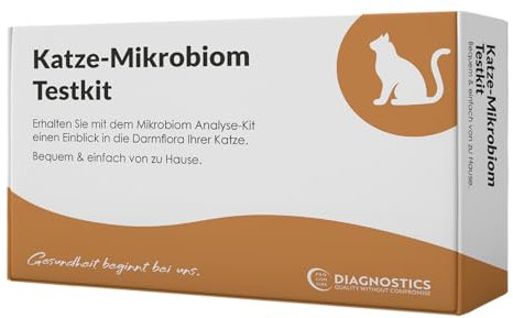 1x Katze-Mikrobiom Testkit | Umfassende DNA Analyse des Darm-Mikrobioms deiner Katze | Ausführlicher Ergebnisbericht mit individuellen Empfehlungen