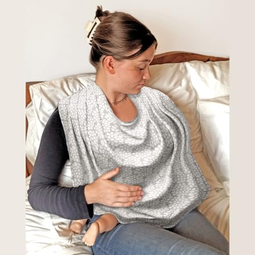 Bibetta Funda de lactancia – Bufanda de lactancia discreta | Tela ligera y transpirable para mayor comodidad | Privacidad elegante para madres en movimiento | Ideal para lactancia materna, extracción