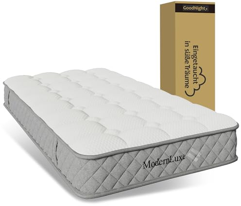 Anwick Kaltschaummatratze 140x200 cm mit Taschenfederkern - Orthopädische Matratze Härtegrad H3, 7-Zonen Unterstützung, Atmungsaktiv & Bewegungsentkoppelt, Vakuumverpackt (90 * 200)