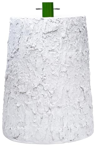 Nataland Base Tronco per Albero di Natale con Effetto Legno Naturale, Supporto Decorativo Robusto e Stabile con Aggancio Universale per Alberi Fino A 270 cm