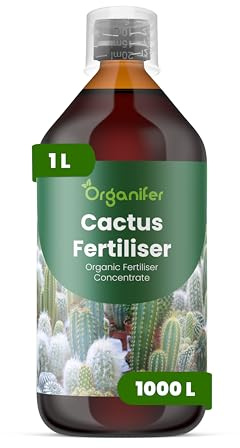 Flytande gödsel för kaktus 1L – Organisk flytande gödsel för stark tillväxt & friskt bladverk – Främjar rötter & vitalitet – Organifer