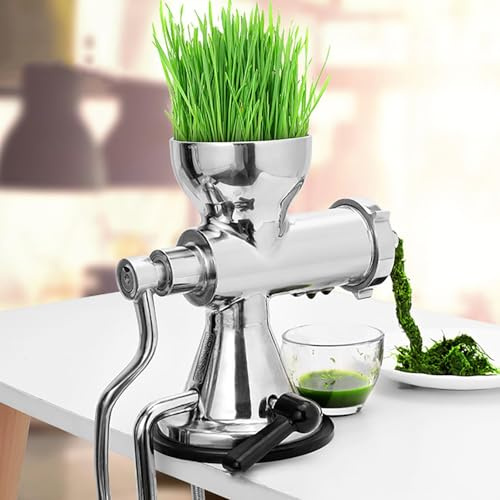 Handpressa för juiceextraktion, enkel demontering och underhåll, rostfri manuell vetegräs-juicer