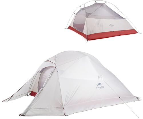 Naturehike New Cloud-up 3 Personas Tienda Mejorada Tienda de Doble Capa Tienda de campaña Tiendas de Senderismo(20D con Falda de Nieve Actualización)