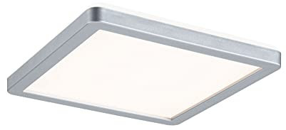 Paulmann 70993 LED-panel Atria Shine 190x190mm vinkel inkl. 1x11,2 W varmvit krom matt ljuspanel plast takpanel 3000 K