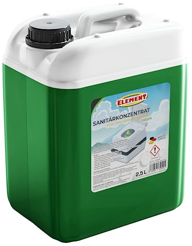Sanitärflüssigkeit I Sanitärkonzentrat I Campingtoilette Abwassertank WC 2,5l I GREEN I Sanitärflüssigkeit für Abwassertank der Campingtoilette I Sanitärzusatz für Campingtoilette I Toilettenzusatz