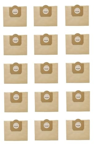 Bolsa for polvo de 15 Uds Compatible con aspiradora KARCHER WD3 Premium WD 3.300 M WD 3.200 WD3.500 P 6.959-130
