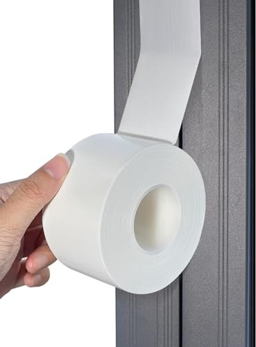 Weißes Fensterdichtungsband, Fenster Zugluft Isolierung Abdichtung Film Tape, Fenster AC Seal Klimaanlage Abdichtung Band keine Rückstände, selbstklebend für Keep Out kalte Luft Staub Regen, was