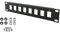 Stalflex Netzwerkschrank Patchpanel Standard 10 Zoll 1U - 8 Steckplätze Keystone Patchfeld - Hergestellt aus Stahl - Keystone Modul RJ45 nur - Computer- & Server-Racks