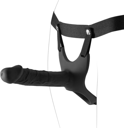 Godemiché Strap-on - Extenseur de pénis, godemiché creux en silicone avec élastique réglable pour allonger et agrandir le pénis, sextoys pour hommes et couples