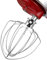 HOMGEN 6-Wire Whisk Attachment for KitchenAid Mixer, 304 Stainless Steel K45WW Wire Whip for 4.5/5 QT Tilt-Head Kitchenaid Stand Mixer Replacement Egg Cream Stirrer with Hook for Cream Sauces