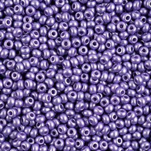 10/0 22014 Preciosa Czech Glass Seed Beads Rocailles. Lavender PermaLux. Packing 2250 pcs. Weight 25 Grams. Beads Size 2.3 mm. for Beading, Embroidery and Making Jewelry.