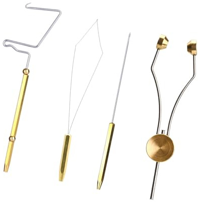 NUEAYMS Esche da Pesca Creazione Nodi Bodkin Finiture Strumento per Legare Mosche Set Combinato Finiture a Frusta Porta Bobina Accessori per La Pesca Strumento per Legare Mosche Set Combinato