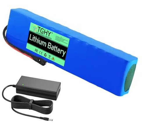 TGHY 36V 10,5Ah Lithium-Ionen-Akku für Elektroroller, 10S3P, wiederaufladbarer Ersatzakku für Faltbare Roller, 36 Volt, inklusive Ladegerät, geeignet für 0-350W Skateboard-Motoren.,Xt60+sm