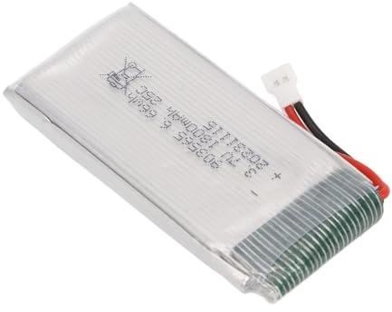 Semme Batería de Litio para Cuadricóptero, Batería Recargable de Li Po de 3,7 V y 1800mAh con Enchufe XH2.54 para Drones H68
