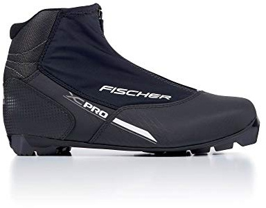 Fischer Unisex – Adulto Scarpe da Sci di Fondo XC PRO, Nero/Argento, Taglia 47, Silver