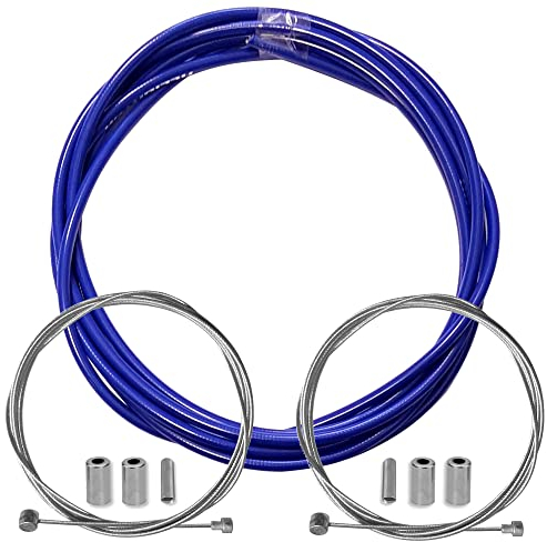 cyclingcolors Fahrrad BLAU BREMSZUGHÜLLE 5MM BOWDENZUG BREMSZUG VORNE HINTEN Stahl HÜLLEN Teflon MTB RENNRAD