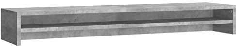 vidaXL Monitorfäste grå bÃton 100 x 24 x 13 cm spånskiva