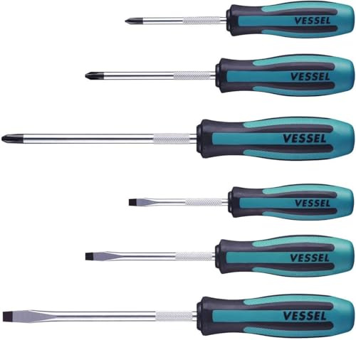 VESSEL MEGADORA Screwdriver Set 6pcs. 9006PB (Paper Box)