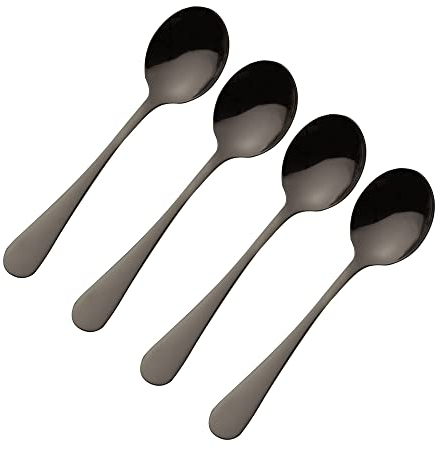 Viners 4 Piece 18/0 Grey Stainless Steel Tea Spoons Set