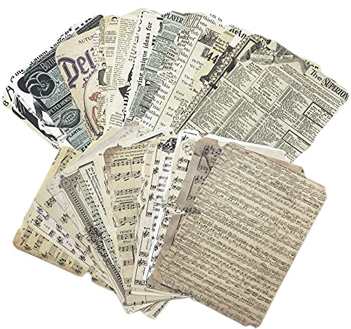 52 piezas de papel de scrapbooking decoración vintage diarios accesorios de scrapbooking kits de manualidades, diarios, páginas retro, papel decorativo para álbum, diario, libro de recortes