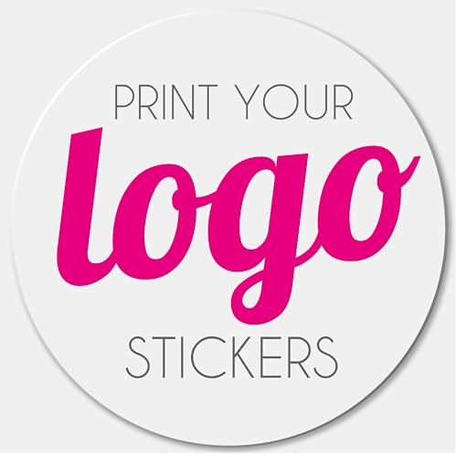 Round Customised Labels | Any Material, Size, Quantity | Upload Your Image or Text | Matt, Gloss, Kraft, Polyester | Logo Stickers Personalised for Party Bags | Business Labels (37mm)