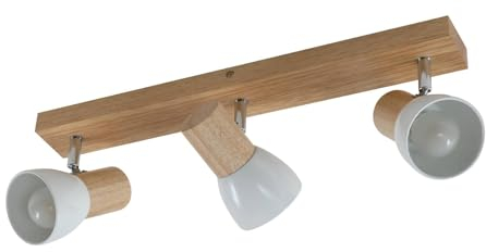 Lindby Faretto dimmerabile (Scandinavo) colore Ocra, in Legno ad es. Soggiorno & Sala da pranzo Lampada incasso plafoniera applique