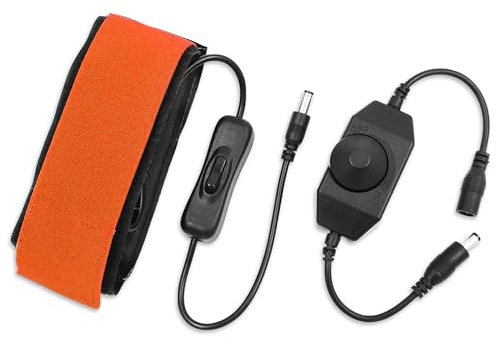 Astromania Bande chauffante de 25 cm DC pour objectif - Régulateur de température en continu pour appareil photo universel et télescopes de moins de 80 mm de diamètre