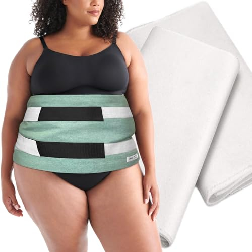 【Revolutionäres Upgrade】 Rizinusöl-Packung mit zwei dreilagigen Flanell-Einsätzen aus Bio-Baumwolle, wiederverwendbares Rizinusöl-Pack für Leberentgiftung, organisch, kaltgepresst, unraffiniert,