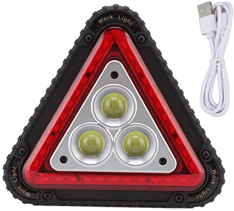 COB - Juego de luces de advertencia de triángulo, luces de advertencia LED, luces de advertencia LED, luces de emergencia para coche, montaje de emergencia de coche