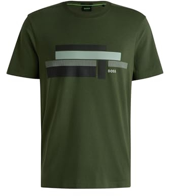 BOSS Tee Glamping 10270669 01 Shirt Open Green355 M