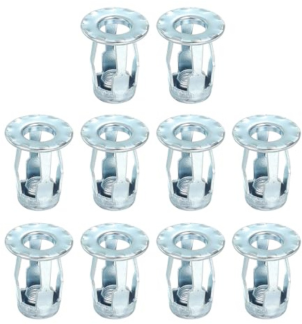 PATIKIL Dadi Espansione Dadi Petalo M6, 10 Pz Jack Acciaio al Carbonio Forma Petalo Dadi a Rivetto Inserti per Cave Sottili Pareti Morbide Lamiera Ferro