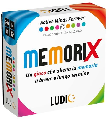 Ludic - Memorix - Un Gioco Che Allena La Memoria a Breve e Lungo Termine! | Giochi di Società per Tutta la Famiglia, Gioco Da Tavolo per Ragazzi e Adulti, Idea Regalo Bambini, Famiglie e Anziani
