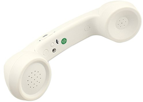 Cornetta Telefonica per cellulare Auricolare e microfono wireless a forma di cornetta del telefono retrò,con cavo, per comode telefonate da cellulare
