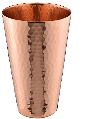 Prince of Scots 18 Ounce Hammered Copper Tumbler Cup, Handcrafted Super Heavy Weight, Easy Care Finish
