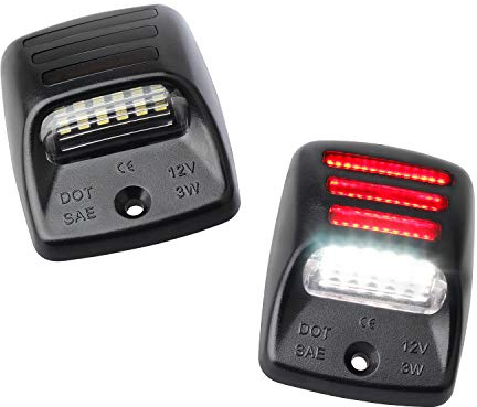 RUXIFEY LED License Plate Lights with Red OLED Neon Tube Compatible with Tacoma 2005 to 2015, Tundra 2000 to 2013