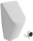 Vitra Urinal mit Deckel | Wand Pissoir Urinalbecken Komplettset mit Urinal-Absaug-Siphon | Keramik Pisuar mit Antibakterieller Beschichtung | Wand-Urinal | Hänge-Urinal Männer Urinal
