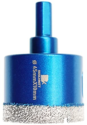 Broca de Diamante 45mm - BRSCHNITT Sierra Perforadora de Vástago Triangular Porcelana Ceramica Azulejo Granito Mármol