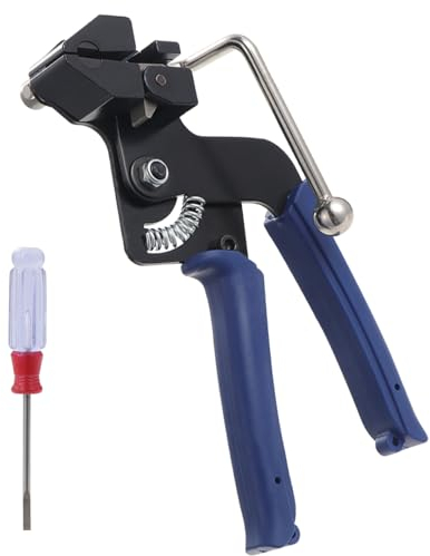 Faankiton Edelstahl Kabelbinderpistole - Metall Kabelbinderwerkzeug, Kabelbinder Pistolen Werkzeug für Edelstahl Kabelbinder